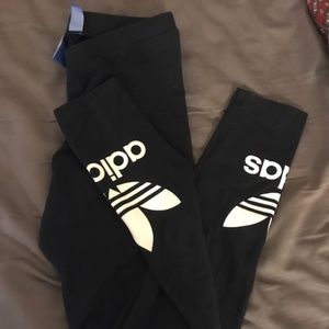 Adidas Black Logo Leggings